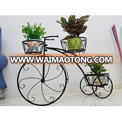 Home Decor Tricycle Plant Stand - Flower Pot Cart Holder - Ideal for Home, Garden, Patio - Great Gift for Plant Lovers, Housewarming. Esg10026