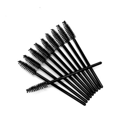 10PCS Eyelash Applicator Brush, Disposable Eyelash Mascara Brushes Wands Applicator Eyebrow Brush, Eyelash Extension Supplies (Black) Esg13735