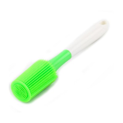 Silica Gel Cleaning Brush Bottle Cup Cleaning Brush for Glass Cup Thermos Coffee Mug - Long Handle Cleaning Brush Dishwashing Tool Esg12228