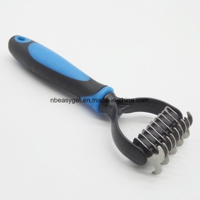 Dematting Tool for Dogs, The Best Dog Grooming Comb for Undercoat Removal - Professional Pet Rake Brush for Small Medium and Large Dogs and Cats Esg10461