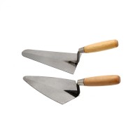 Wooden Handle Garden Trowel Bricklaying Trowel Forged Brick Trowel