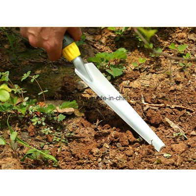 Ergo Trowel Garden Tool Handle Shovel Transplanter Trowel with Ergonomic Handle From Homegrown Garden Tools; Heavy Duty Polished Stainless Steel Blade