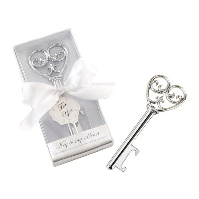 Rustic Vintage Key to My Heart Bottle Opener Wedding Return Gift Favors Decoration Guest Souvenirs Holiday Give-Away Keychain with Gift Box Esg14066